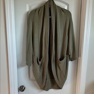 Athleta Olive Cardigan Sweater